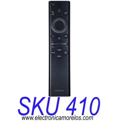 CONTROL PARA SMART TV SAMSUNG (ORIGINAL) CON COMANDO DE VOZ • PANEL SOLAR RECARGABLE • NUM DE PARTE BN59-01385A / TM2280E / VNSRBN5901385ADYQYT / MODELOS LS55BG970NNXGO / QN43Q60BAFXZC / QN43QN90BAFXZC / QN50Q60BAFXZC  / MAS MODELOS EN DESCRIPCION...